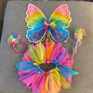 Rainbow Fairy Halloween costume. Approximately size 7/8 child.